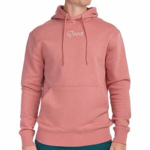 ✨🧵 Good Pink Embroidered Fleece Hoodie 2XL‎ – Cozy Casual Streetwear 🧵✨